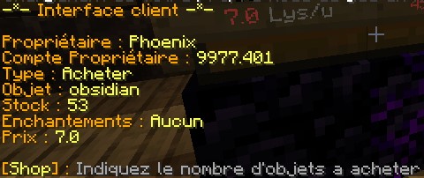 interface client magasin
